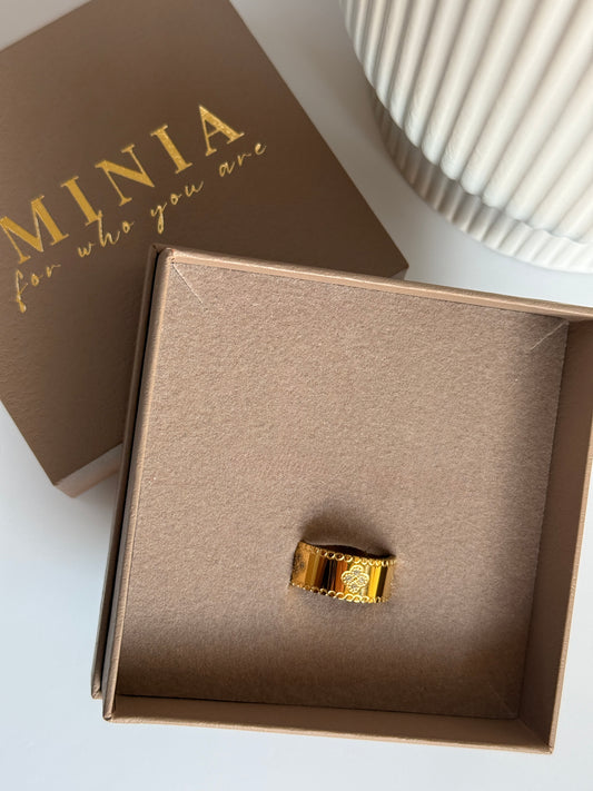 ELIE – Statement Band Ring – Gold-Plated
