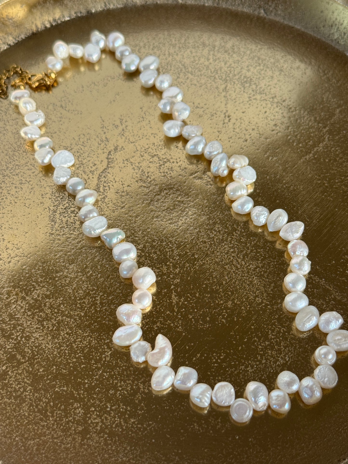 LIV – Pearl Choker, Gold Plated