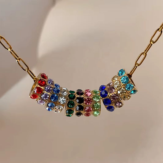 Birthstone Circle Charm