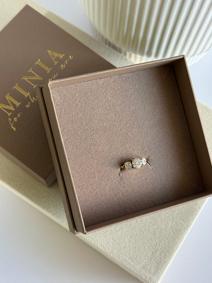 ISABEL – Cubic Zirconia Ring, Gold-Plated