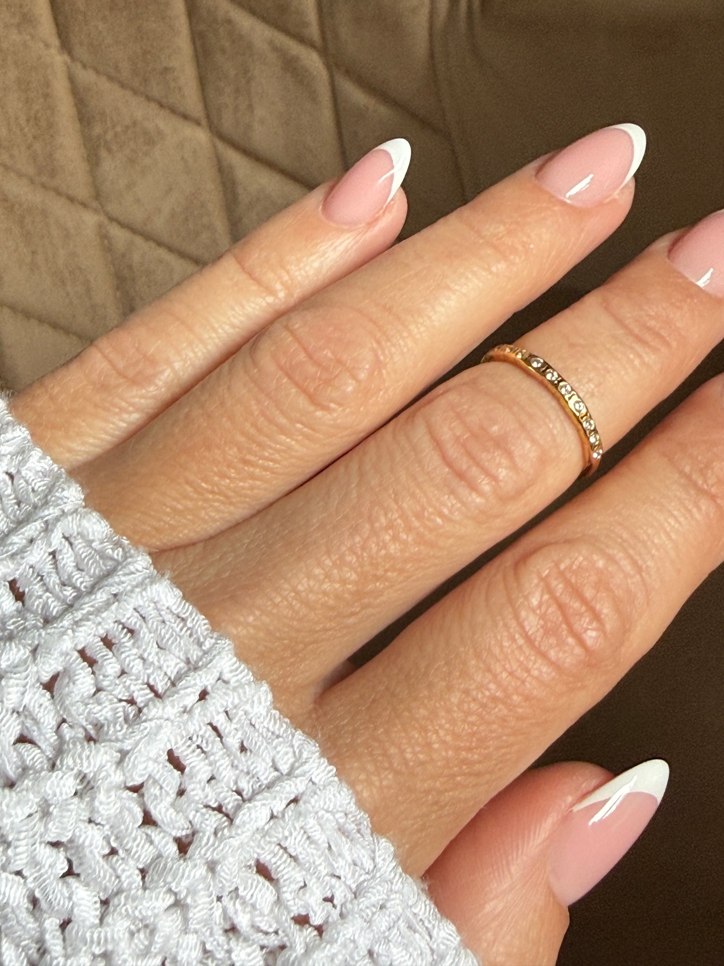 VANE – Cubic Zirconia Band Ring, Gold-Plated