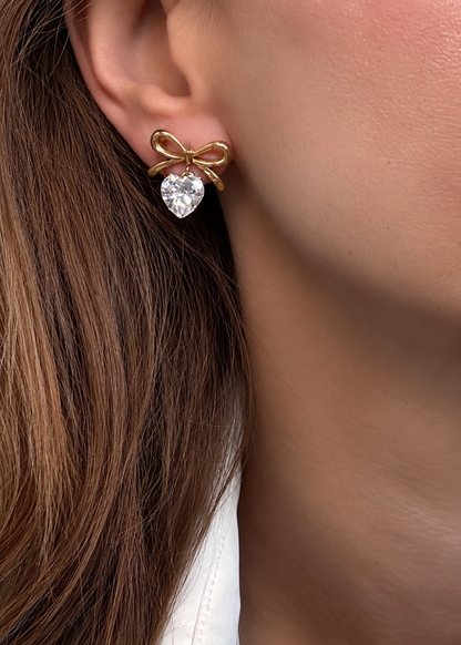 Bow Crystal Studs