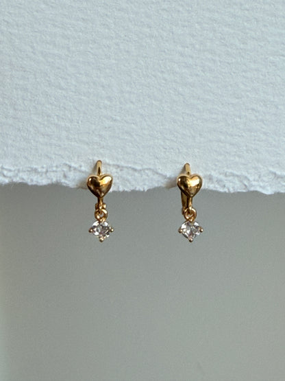 Love Drop Hoops  | 925 Silber