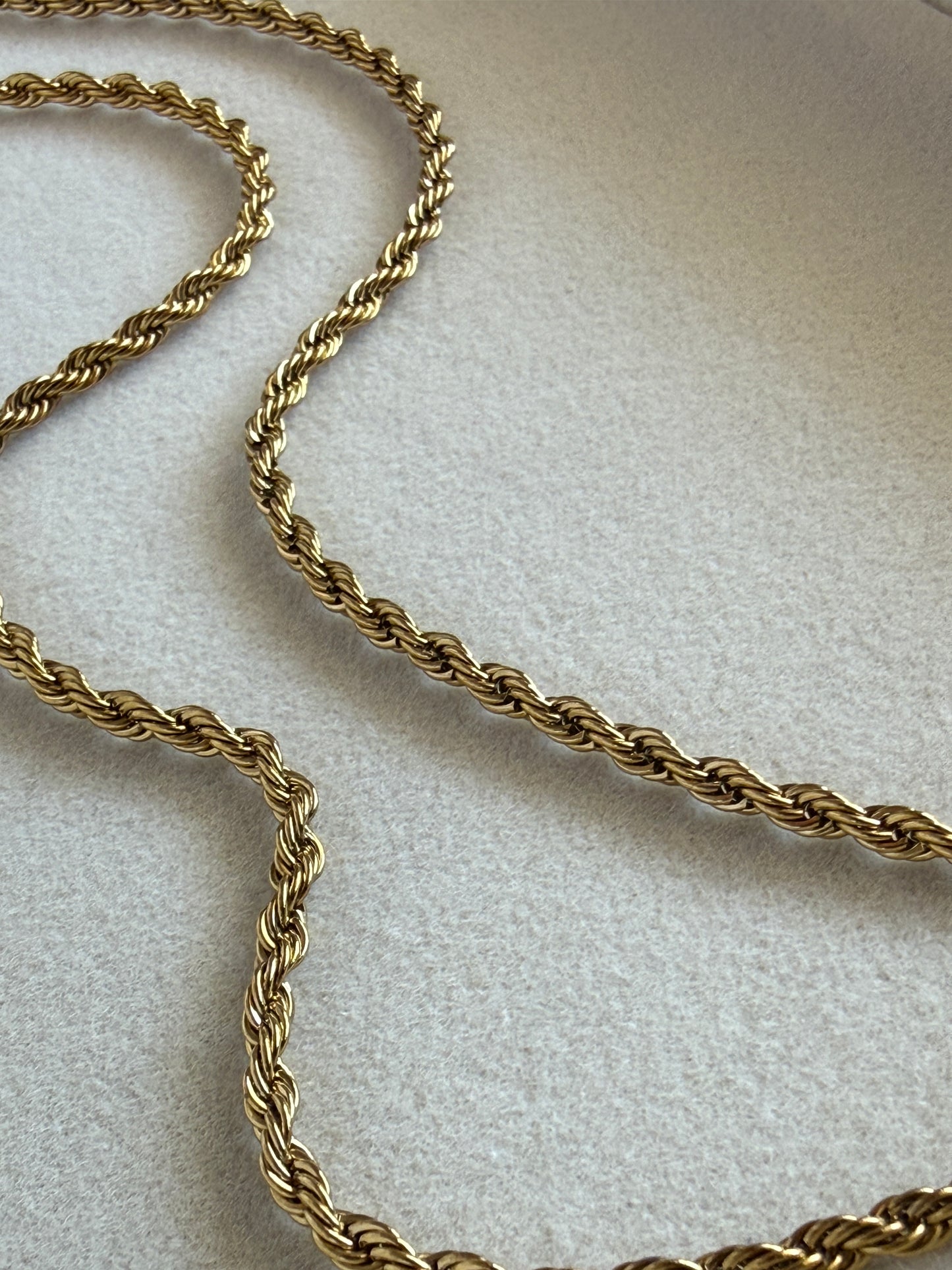 ELI – Rope Chain Necklace, Gold Plated