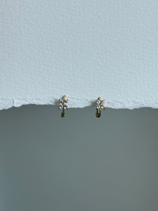 Clover Kiss Hoops | 925 Silber