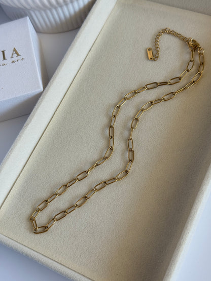NOLA – Link Chain Necklace, Gold Plated