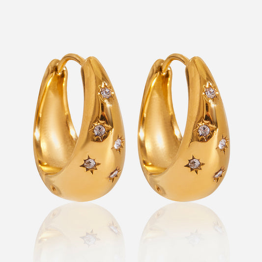 LENI – Creolen Earrings, Gold Plated