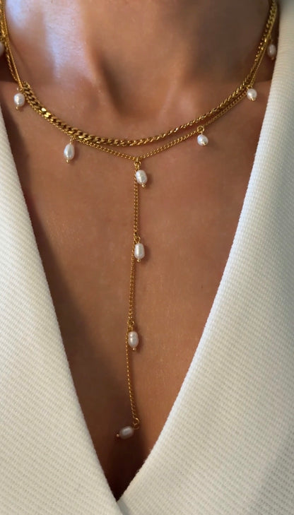 Classic Cuban Chain Necklace, 18K Gold Plated Stainless Steel · 3mm