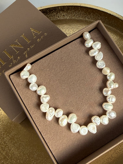 LIV – Pearl Choker, Gold Plated