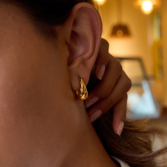 LENI – Creolen Earrings, Gold Plated