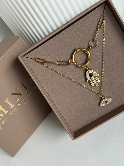 Hamsa Evil Eye Charm