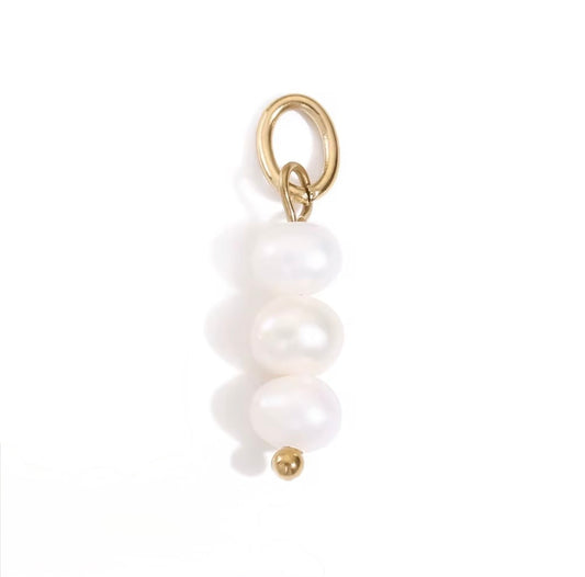 Triple Pearl Charm