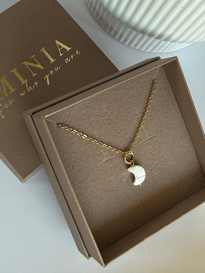Moon Pearl Charm