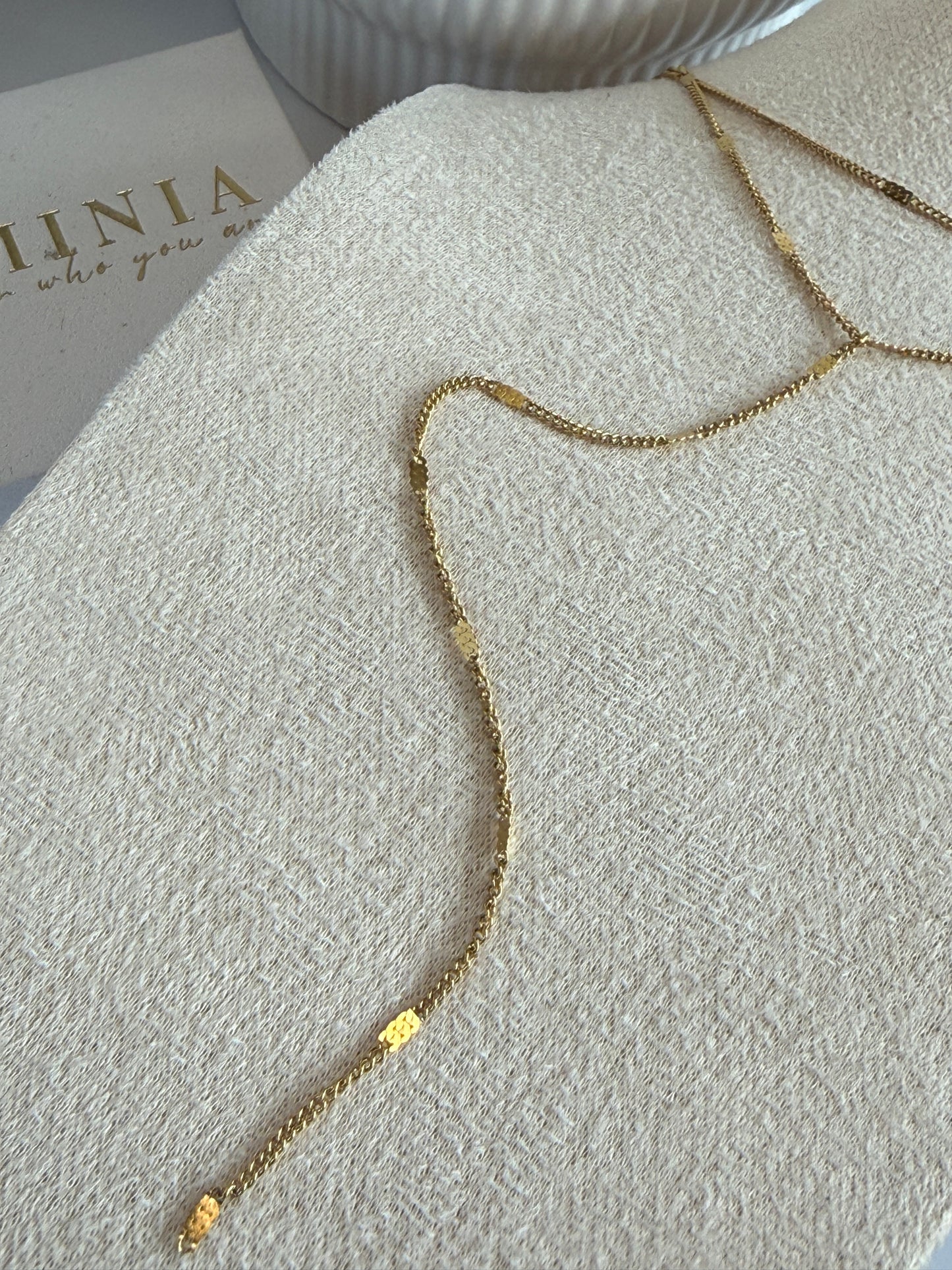 Layered Y Necklace · Stainless Steel · Gold or Silver
