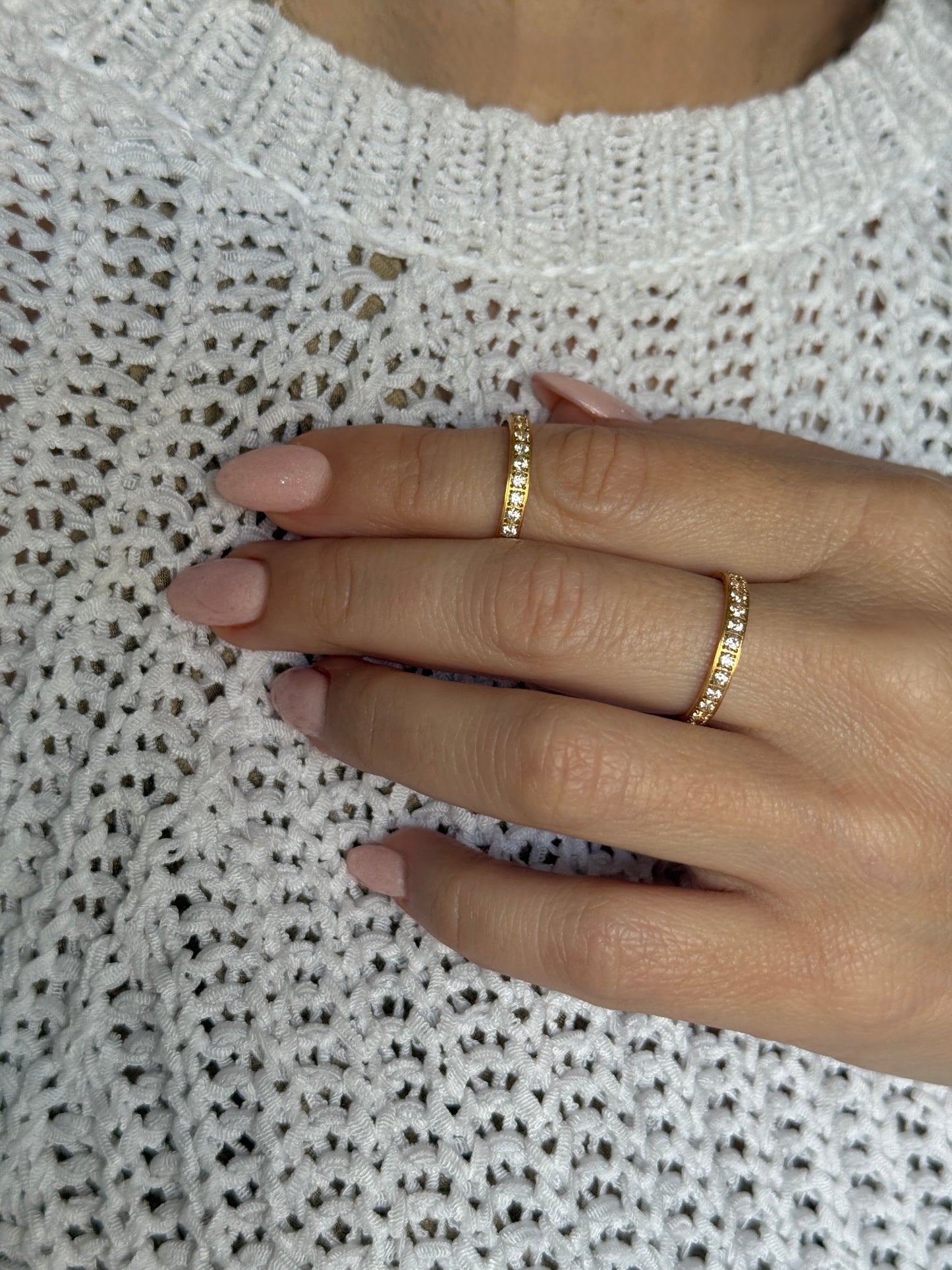 LOUISA – Cubic Zirconia Ring – Gold-Plated