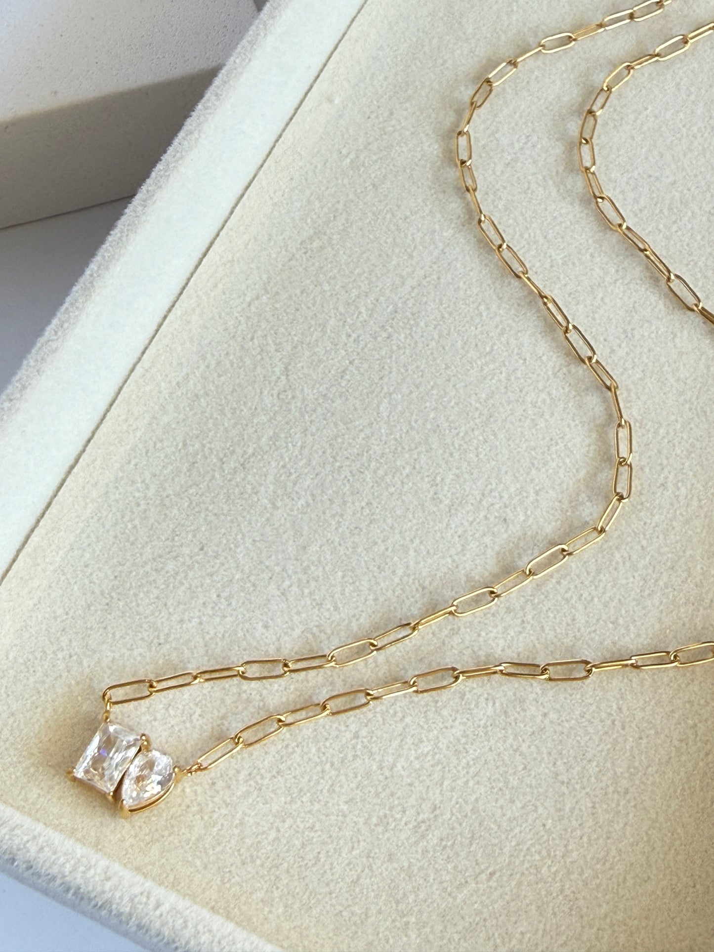 NOVA – Zirkonia Necklace, Gold Plated