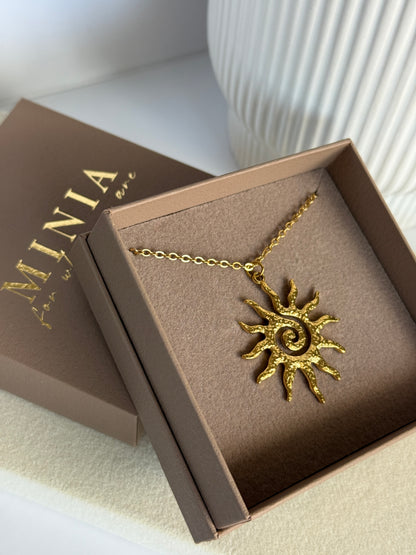 Sun Spiral Charm