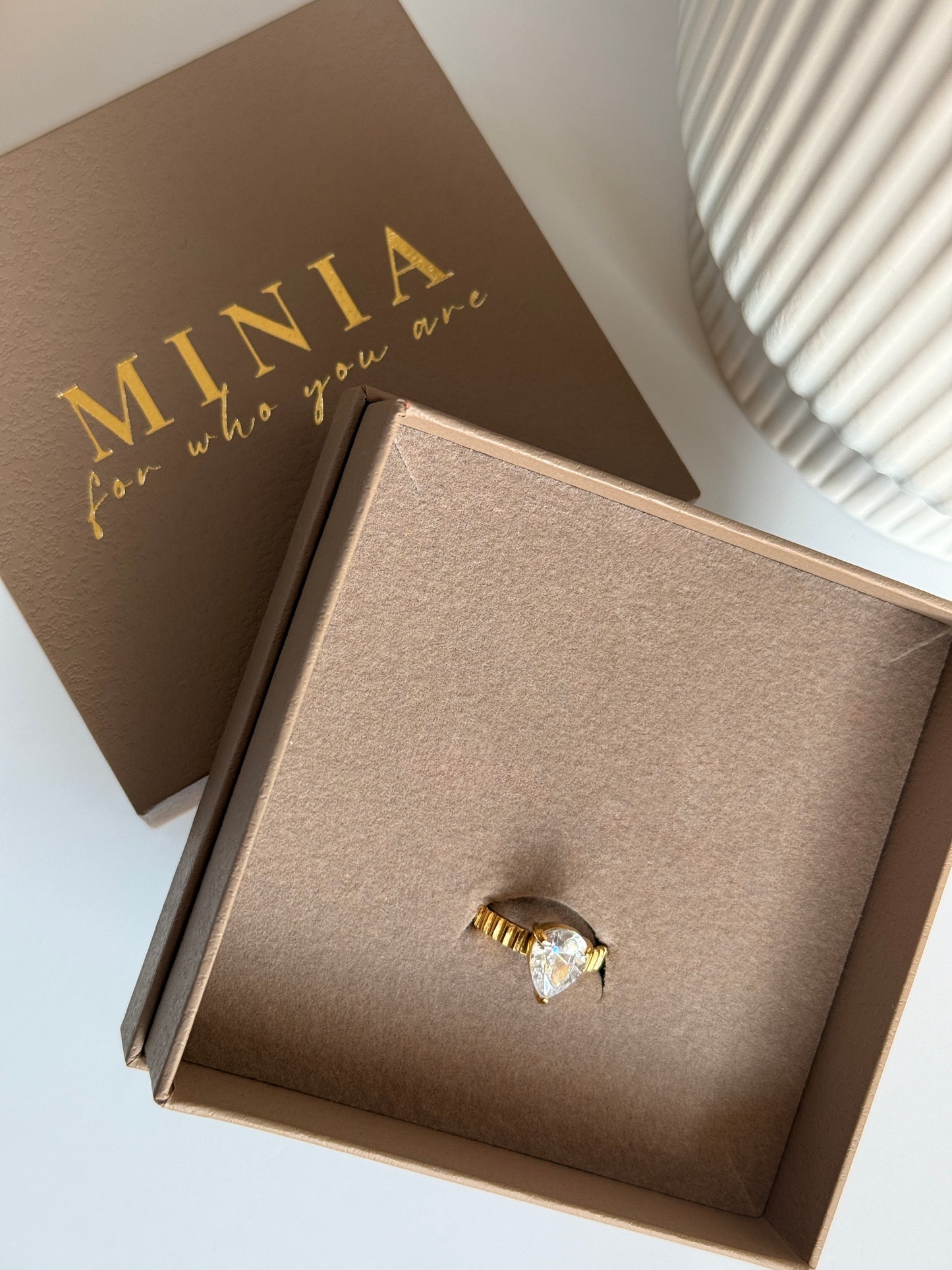 LINA – Adjustable Ring, Gold Plated