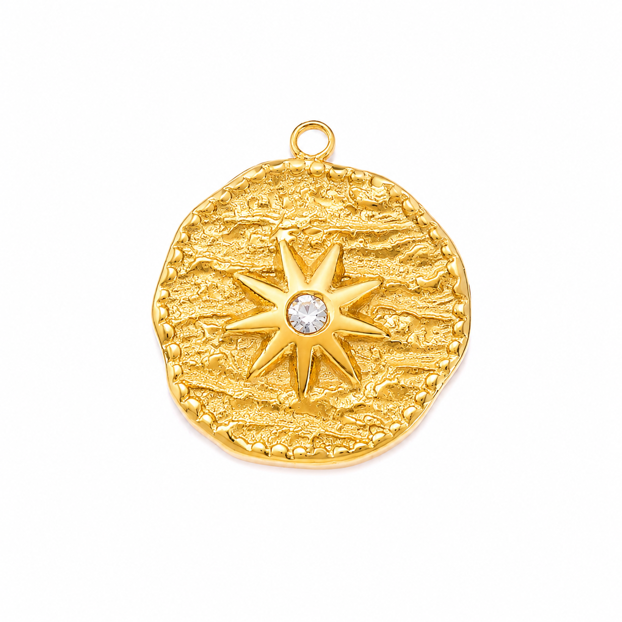 Sonnenstern Medaillon Charm
