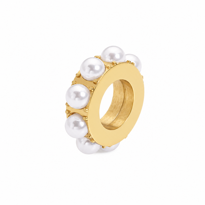 Circle Charm mit Perlen
