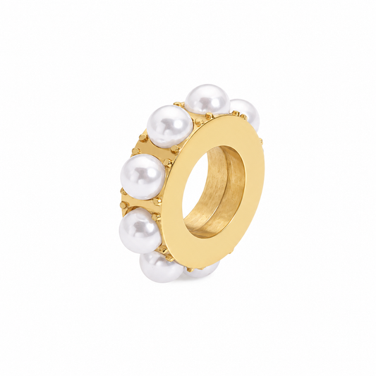 Circle Charm mit Perlen