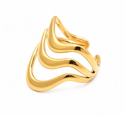 Triple Wave Ring