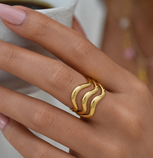 Triple Wave Ring