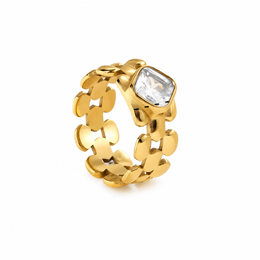 Bold Crystal Ring