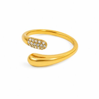 Crystal Loop Ring