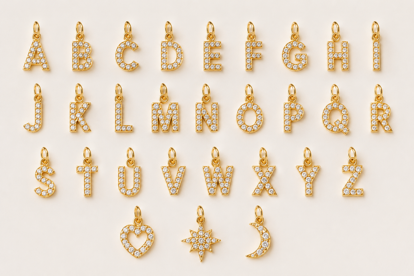Create Your Own Charm Necklace – Chain + 3 Charms