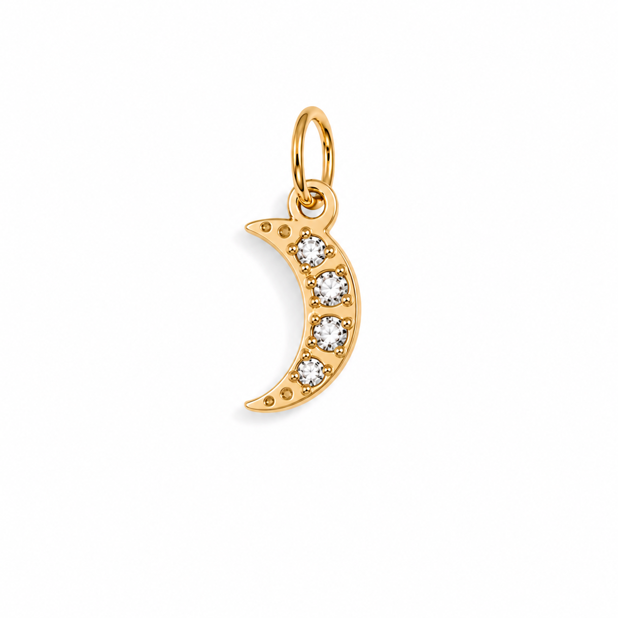 Zirconia Moon Z Charm
