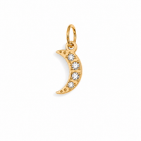 Zirconia Moon Z Charm