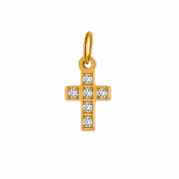 Zirkonia Cross Charm
