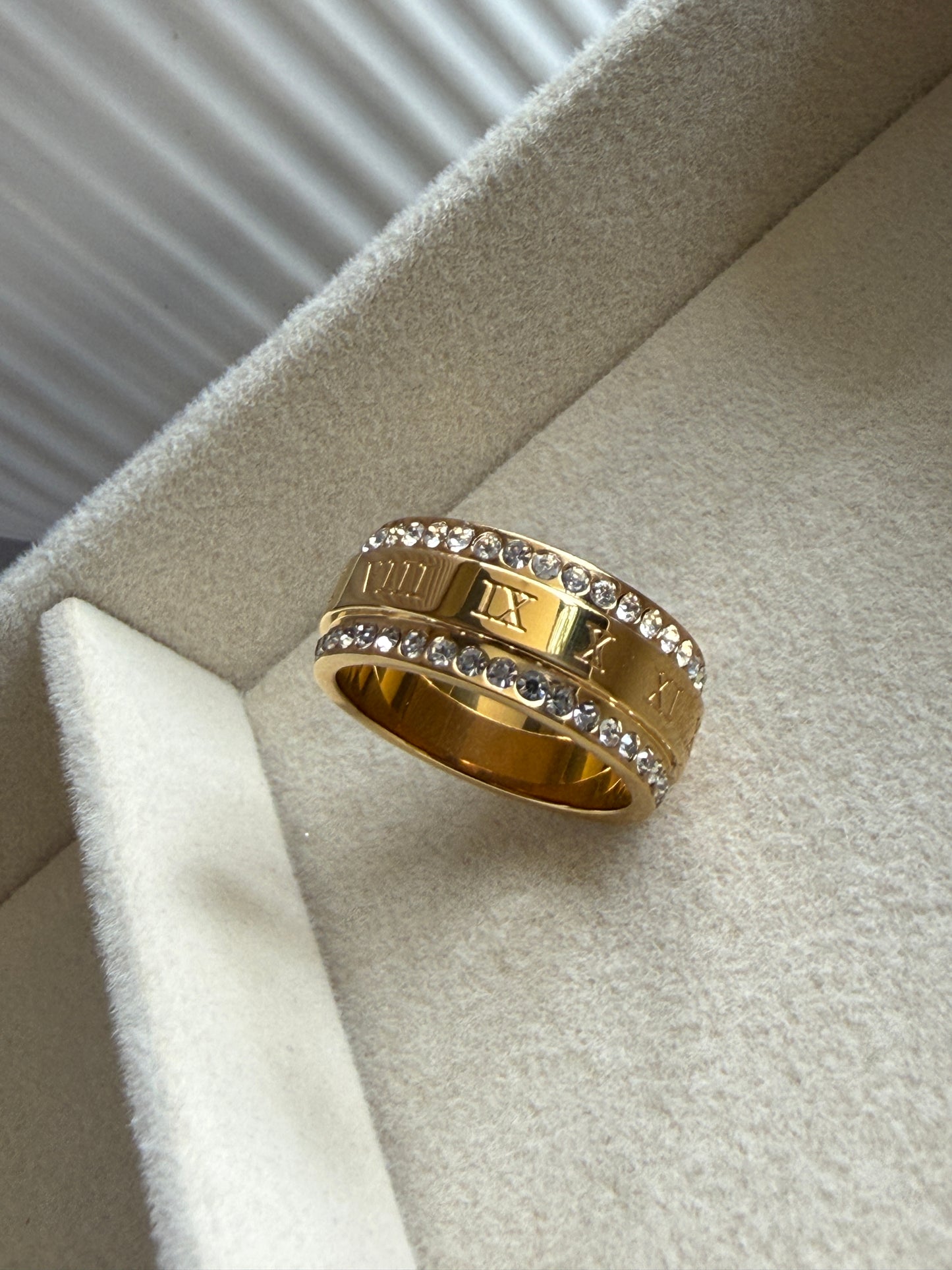 LEVI – Cubic Zirconia Ring – Gold-Plated
