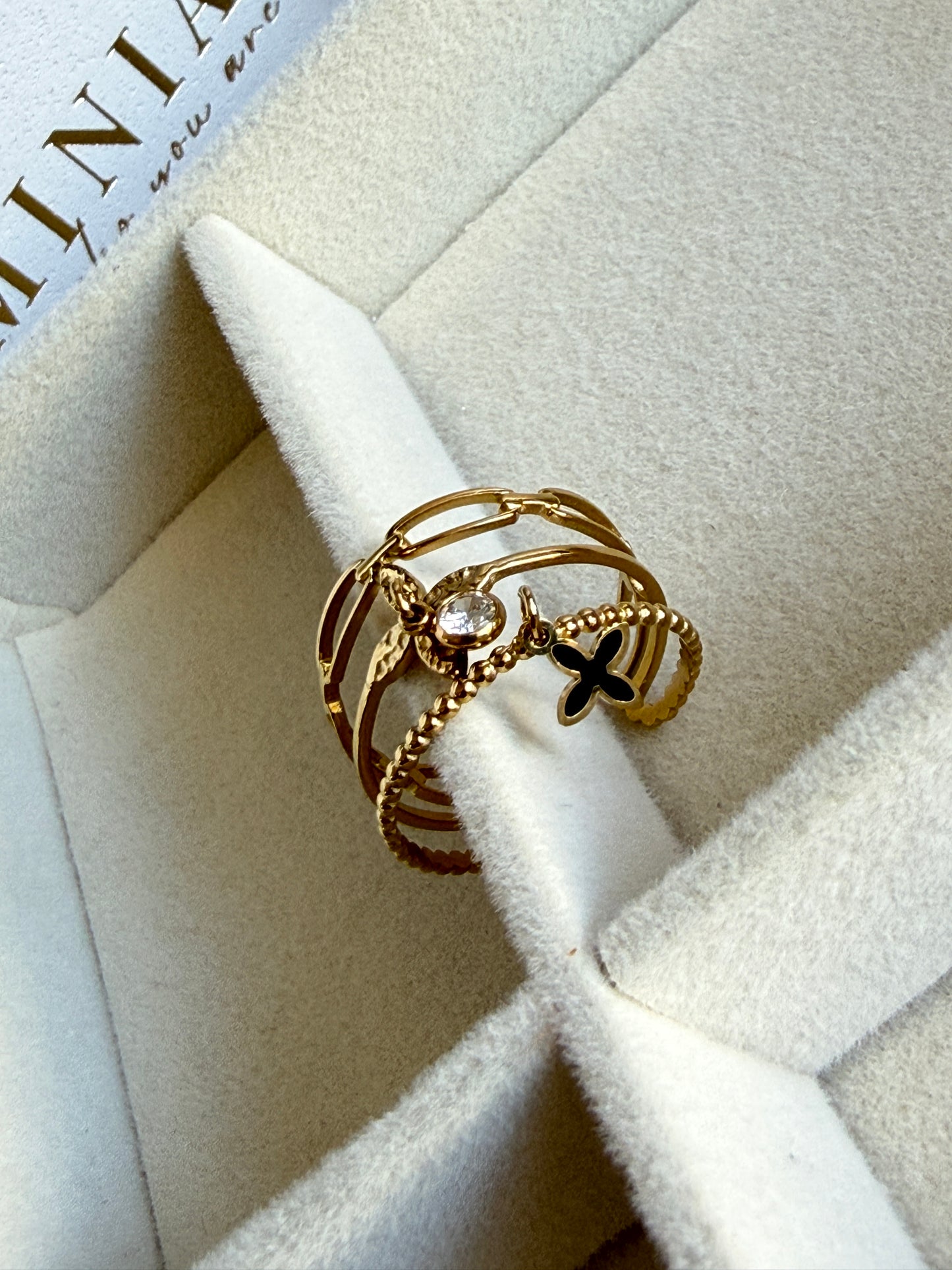 EVE – Adjustable Ring with Charm