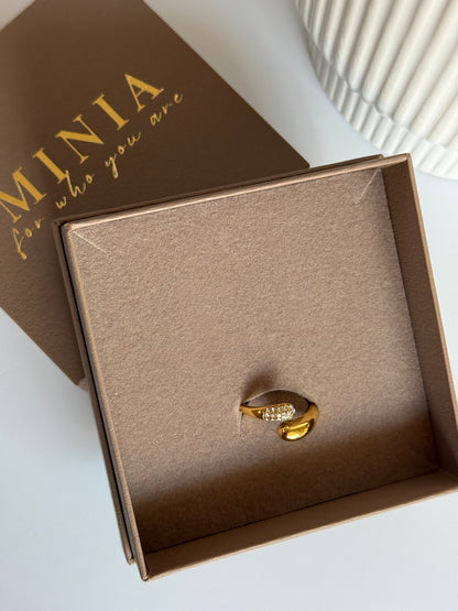 EMMA – Adjustable Band Ring, Gold-Plated