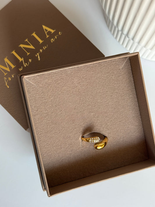 EMMA – Adjustable Band Ring, Gold-Plated