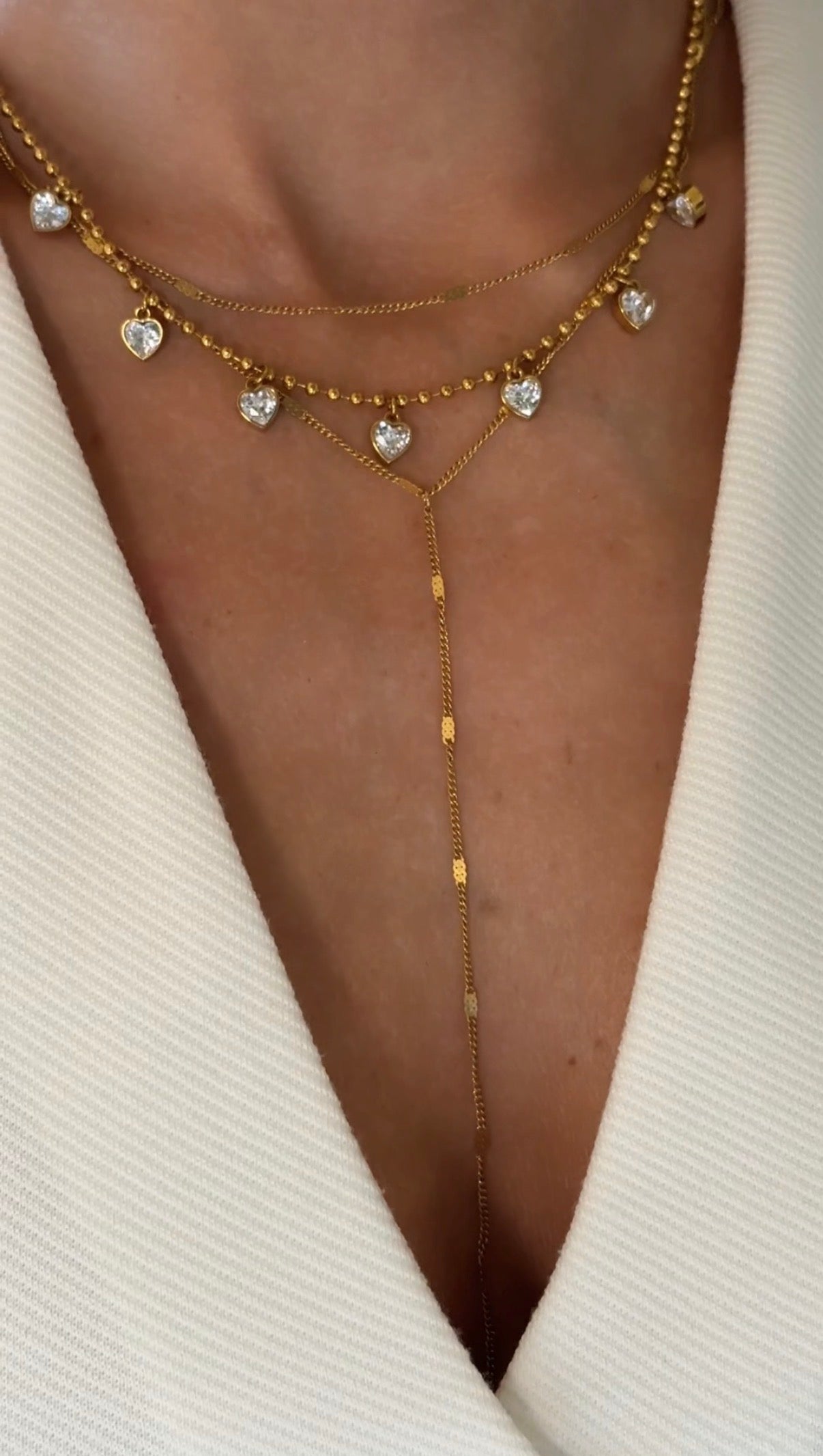 EVI – Charm Chain Necklace, Gold Plated