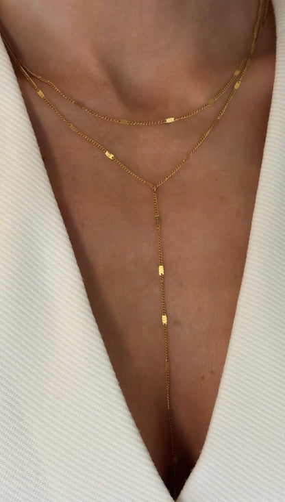 Layered Y Necklace