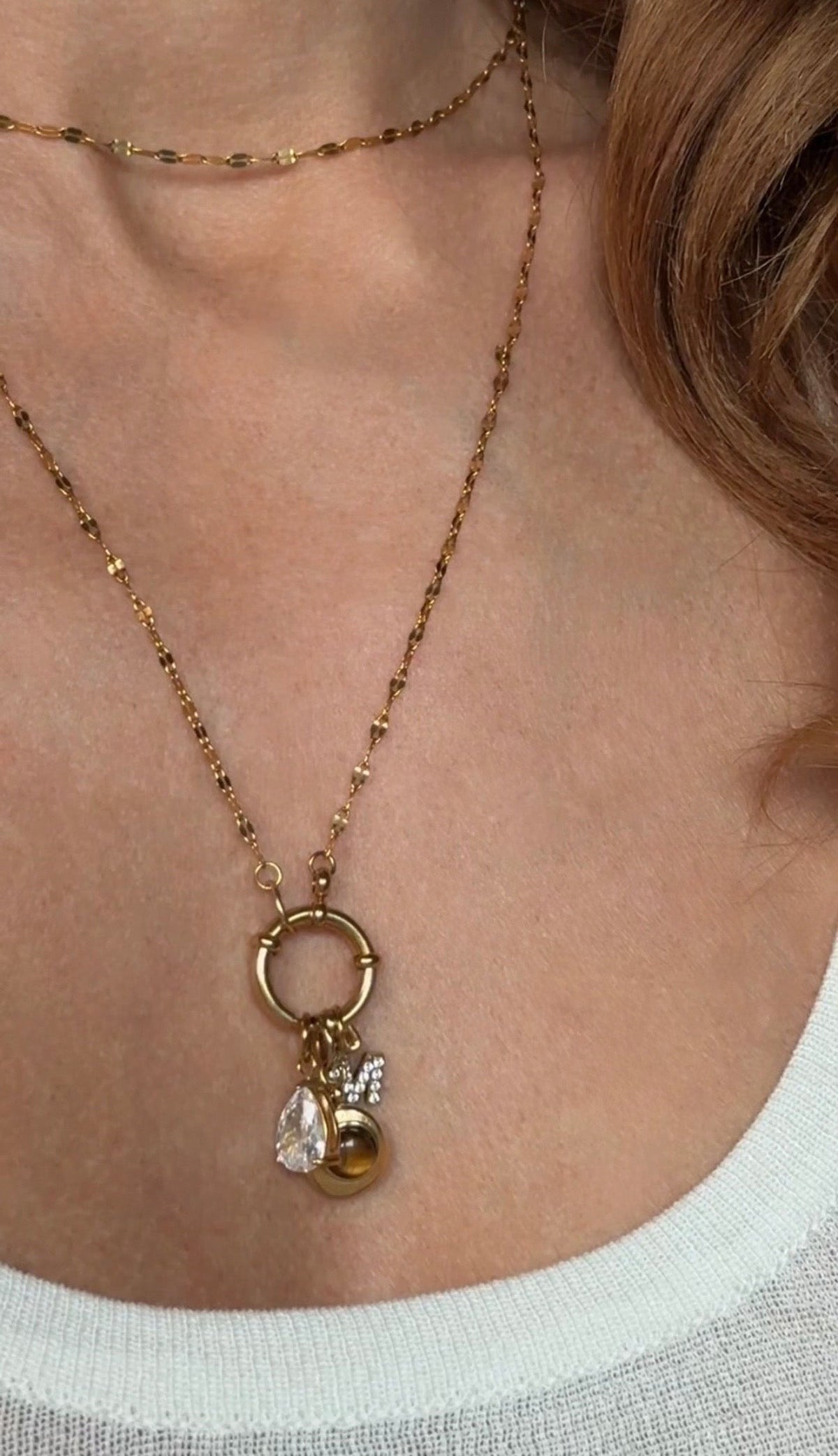 Zirkon Tropfen Charm