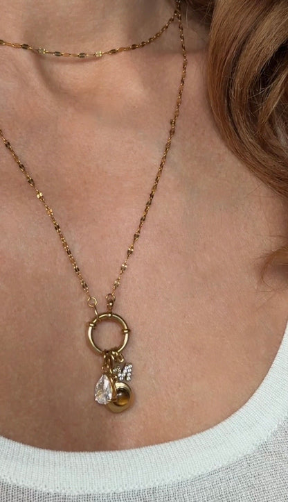 Zirkon Tropfen Charm