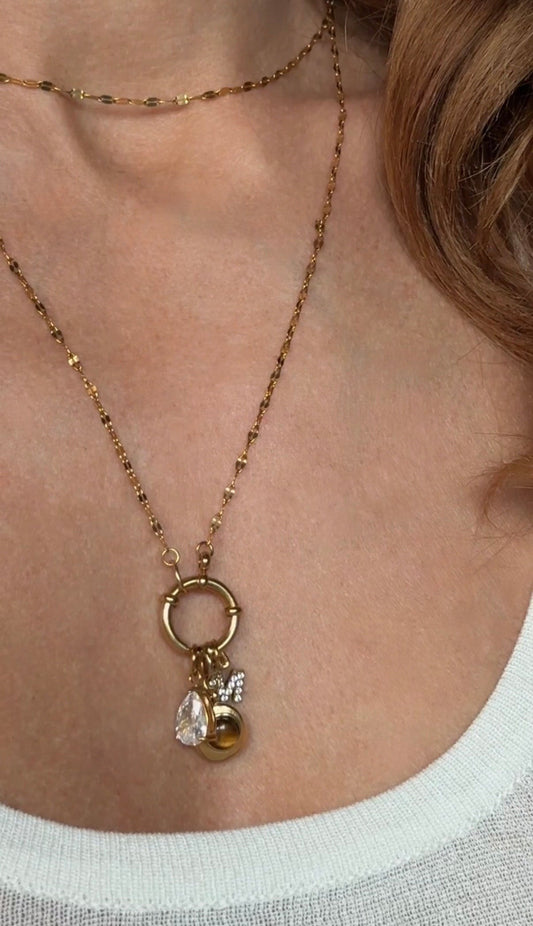 Zirkon Tropfen Charm