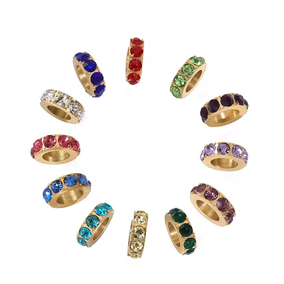 Birthstone Circle Charm