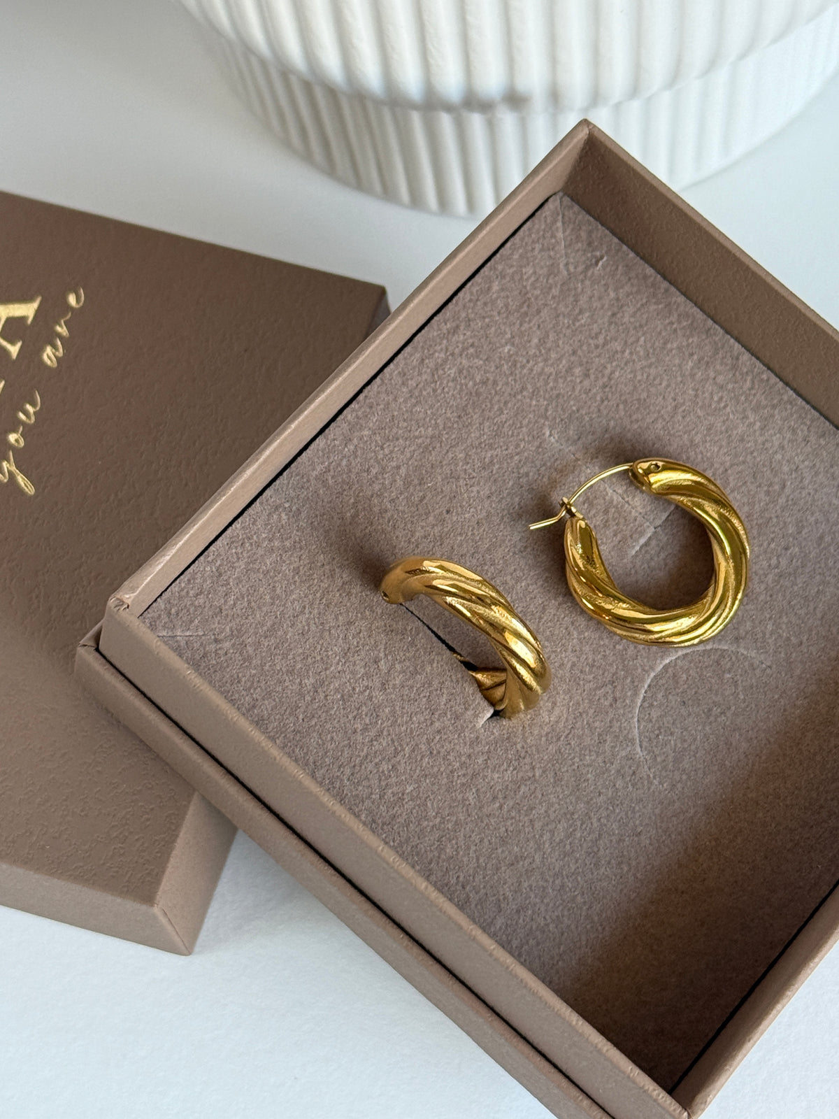 Twisted Hoop Earrings