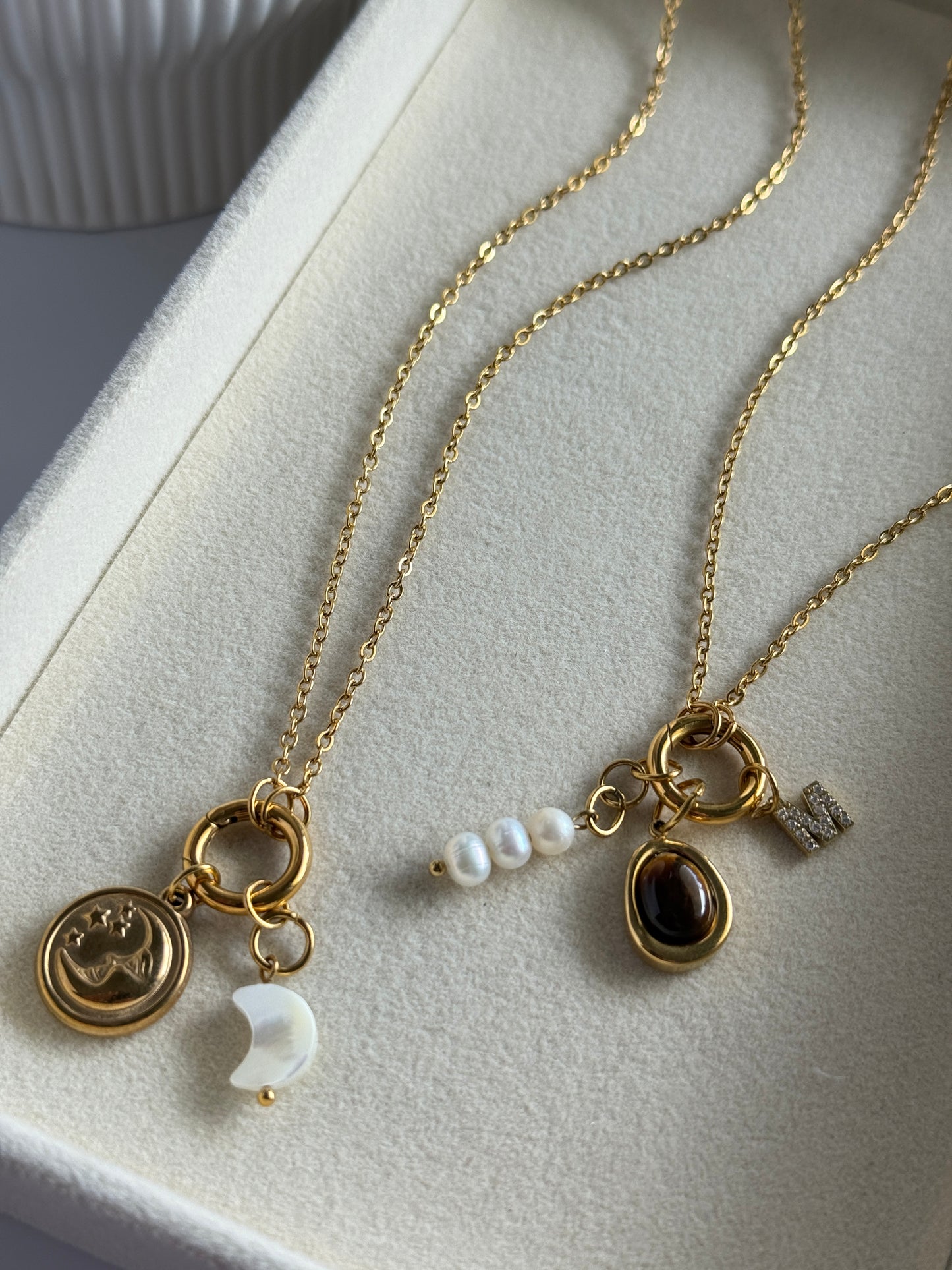 Create Your Own Charm Necklace – Chain + 3 Charms