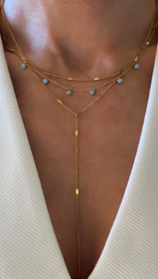 Turquoise Charm Necklace