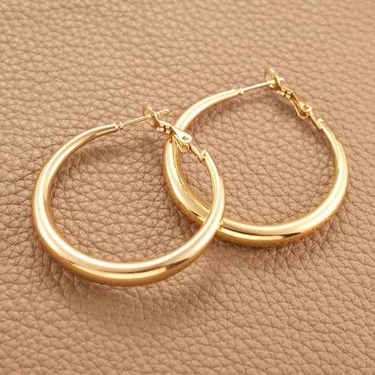 GOLDIE – Square Drop Earrings, Gold Plated