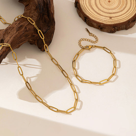 NOLA – Link Chain Necklace, Gold Plated