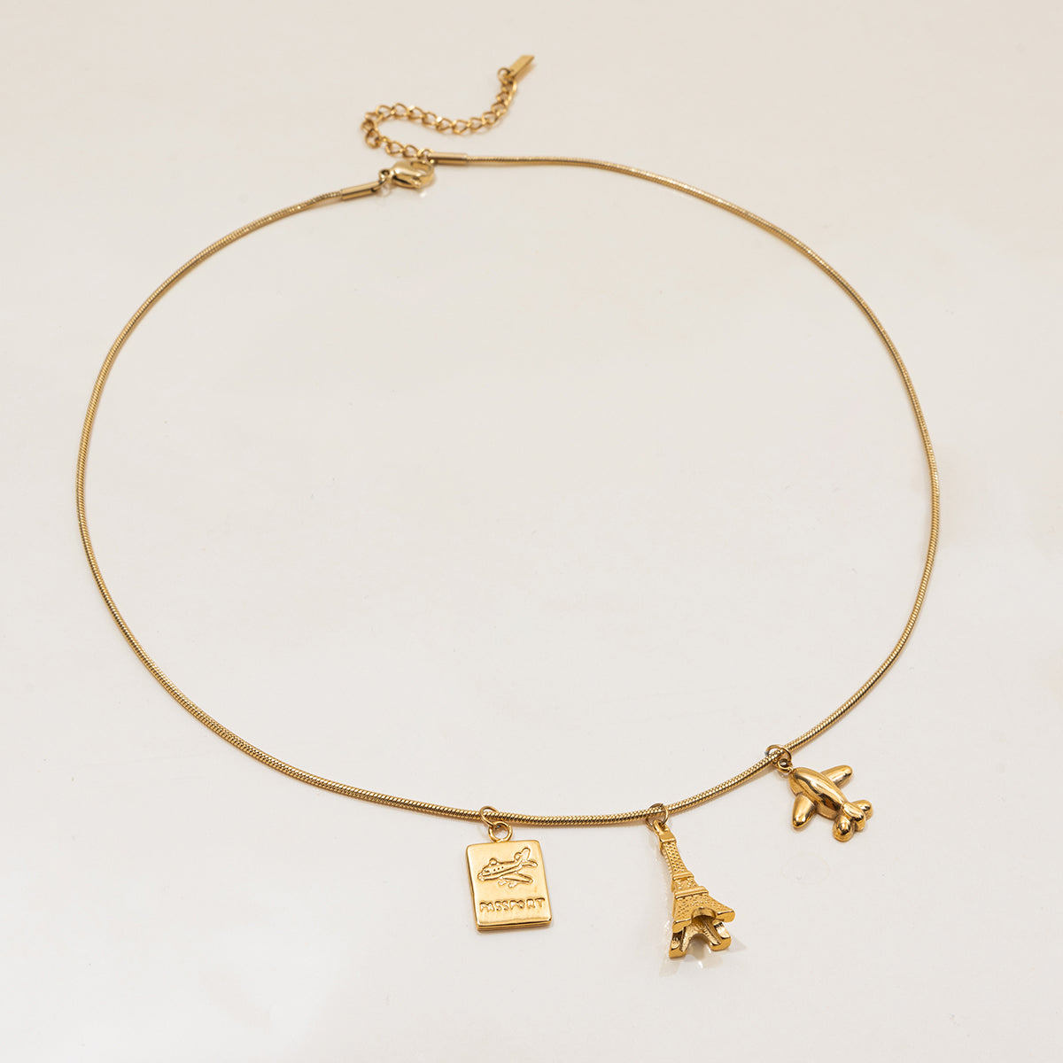 ROSI – Mini Charms Necklace, Gold Plated
