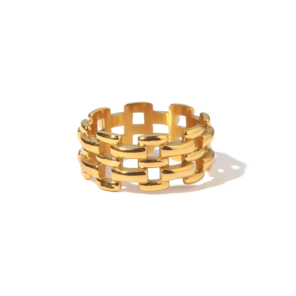 LIVIA – Statement Ring, Gold Plated